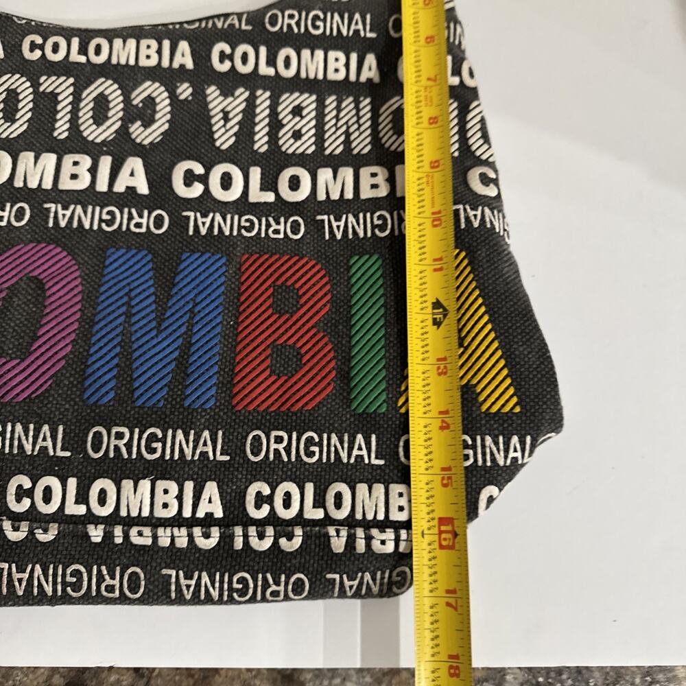 Rare Robin Ruth Bag Original Columbia Black Bag With Colorful Columbia - Picture 14 of 16